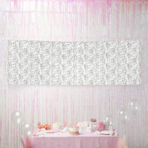 A classic black and white floral pattern, illustra banner