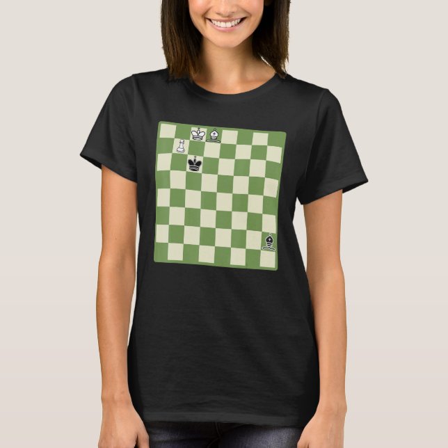 A Classic Endgame Chess Board Setup T-Shirt (Front)