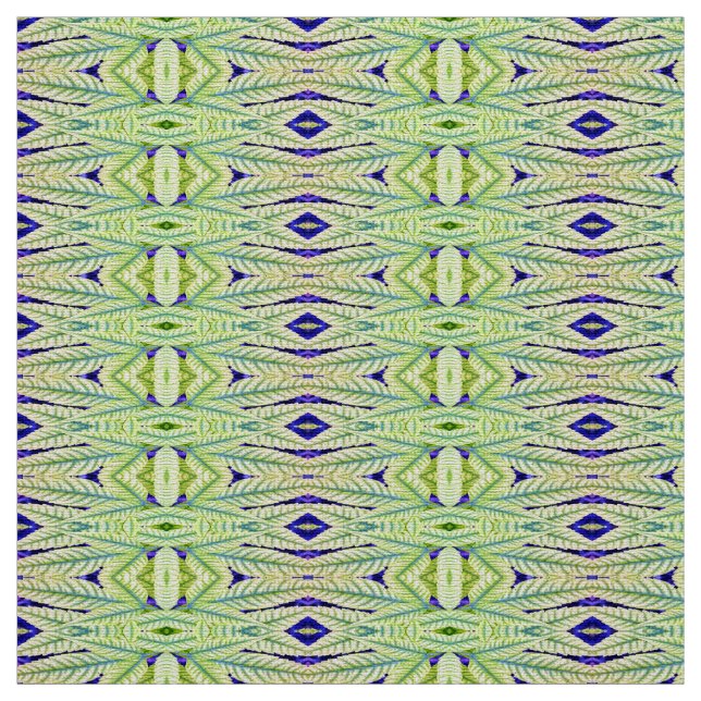 A classic green color fabric print pattern design  (Swatch)