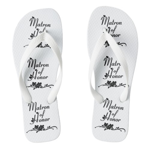 A Classic Matron of Honor   Flip Flops