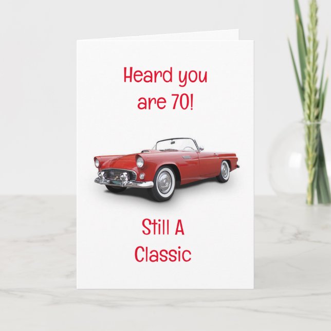 ****A CLASSIC TURNS 70**** HAPPY BIRTHDAY CARD (Front)