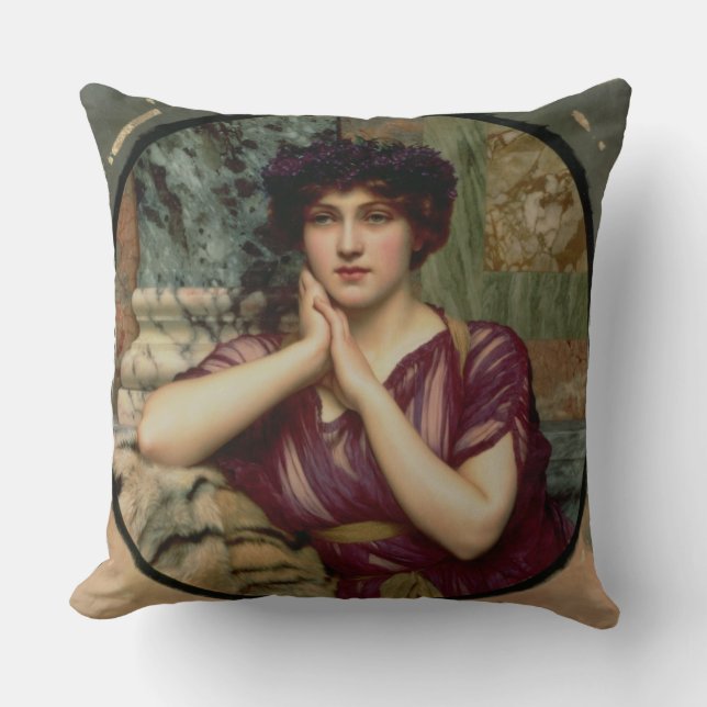 A Classical Beauty, 1901 (oil on canvas) Throw Pillow (Front)