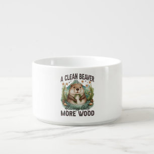 A Clean Beaver Always Gets More Wood Bowl