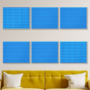 A clear blue sky stretches above a calm, deep blue canvas photo tile
