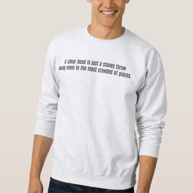 A Clear Head Men's Basic Sweatshirt (Front)