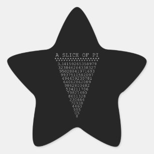 A Clever Slice of Pi Star Sticker