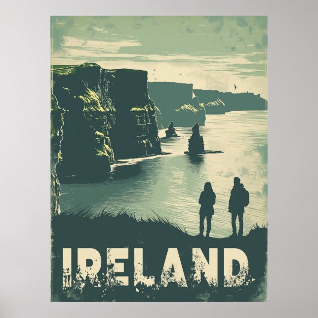 A Cliffs of Moher Journey Ireland Poster (Front)