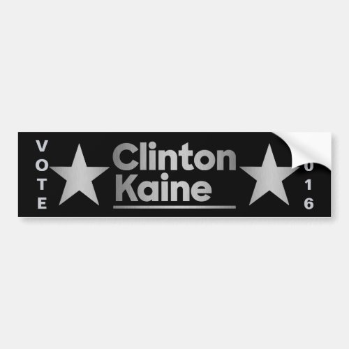 A Clinton Kaine 2016 Double Star Swag For The Car Bumper Sticker