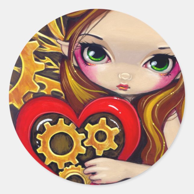 "A Clockwork Valentine" Sticker (Front)