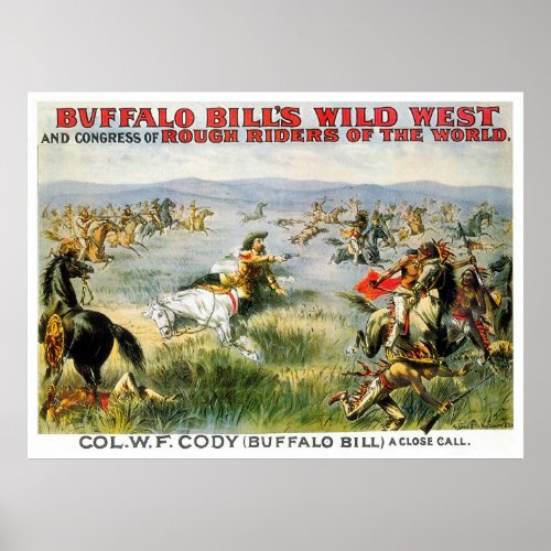 A Close Call _ Buffalo Bill Poster