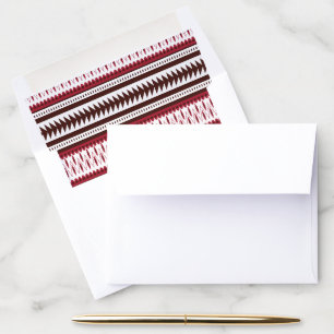 A close-up image of a colorful screen displaying a envelope liner