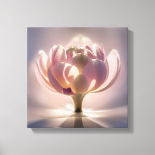 A Close-Up Look at the Lotus Flower Canvas Print