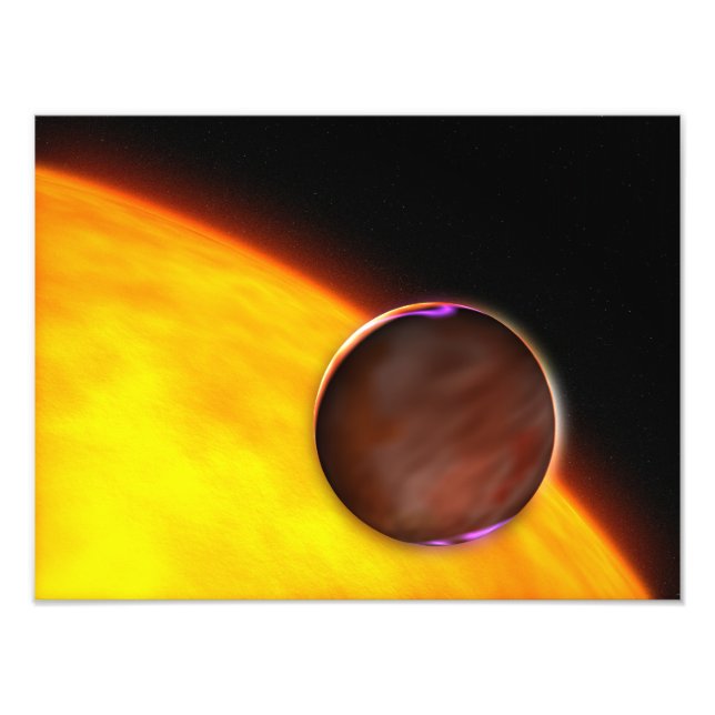 A close-up of an extrasolar planet photo print (Front)