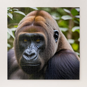 A Close-up Portrait of a Gorilla Jigsaw Puzzle