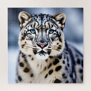 A Close-up Portrait of a Snow Leopard Jigsaw Puzzle