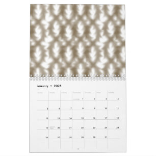 A close-up view of a crisscrossing wire mesh grid  calendar