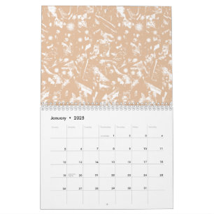 A close-up view of a textured wall featuring patte calendar