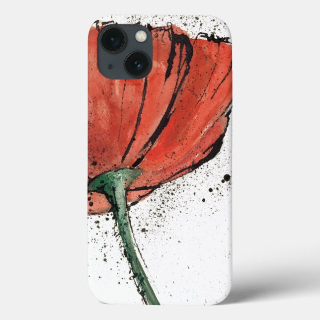 A Closed Flower on a White Background Case-Mate iPhone Case (Back)