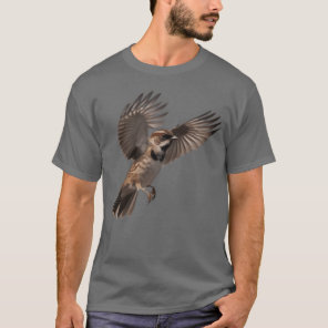 A closeup photo of a cute sparrow bird family T-Shirt