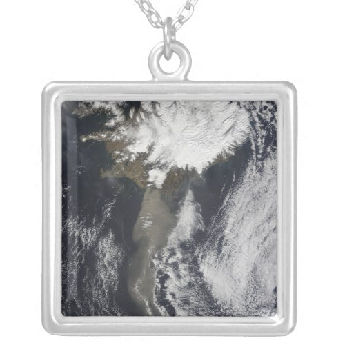 A cloud of ash silver plated necklace