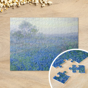 A Cloudy Day, Bluebonnets Julian Onderdonk Jigsaw Puzzle