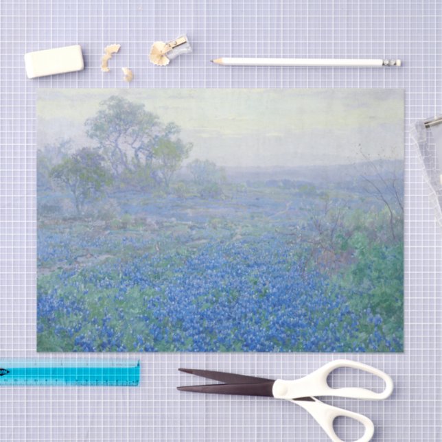 A Cloudy Day, Bluebonnets | Julian Onderdonk Tissue Paper (Craft)