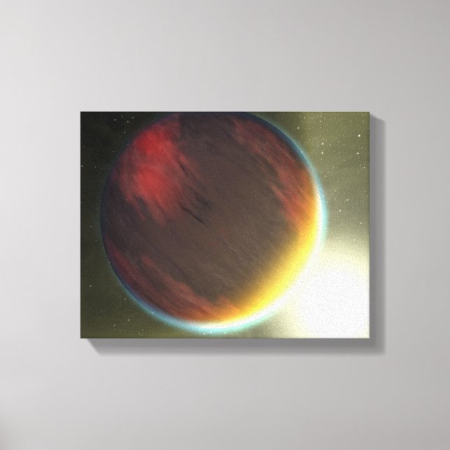 A cloudy Jupiter-like planet that orbits Canvas Print (Front)
