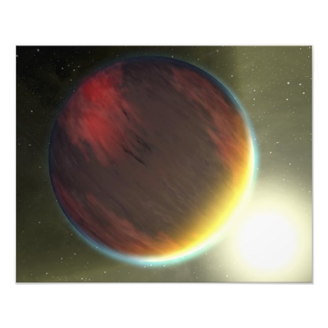 A cloudy Jupiter-like planet that orbits Photo Print (Front)