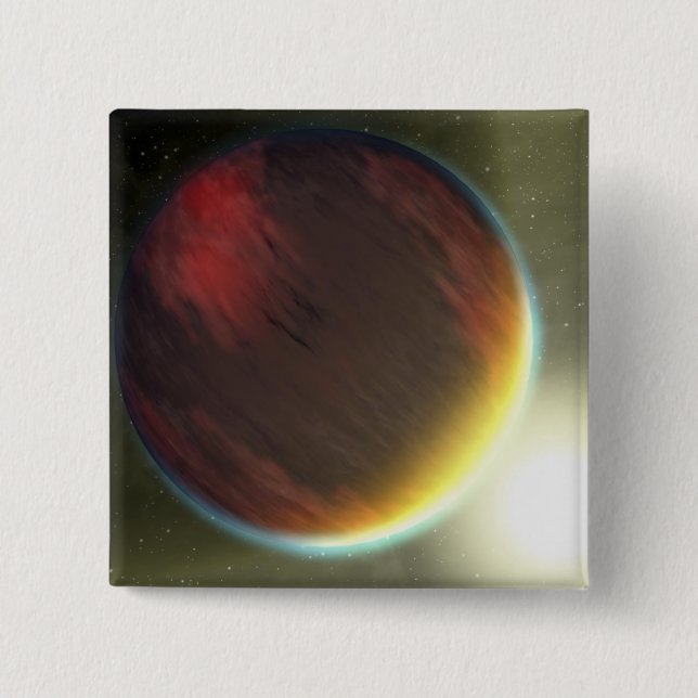 A cloudy Jupiter-like planet that orbits Pinback Button (Front)