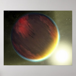 A cloudy Jupiter-like planet that orbits Poster