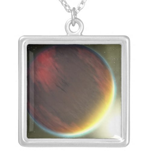 A cloudy Jupiter_like planet that orbits Silver Plated Necklace