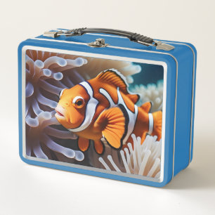 A Clown Fish Metal Lunch Box