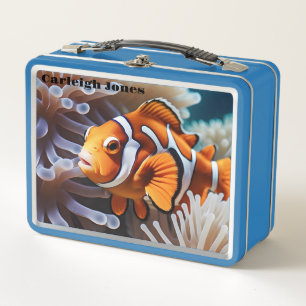 A Clown Fish Metal Lunch Box