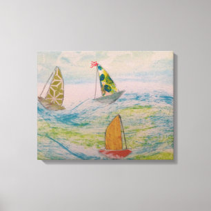 A Clown's Hat Sail Canvas Print