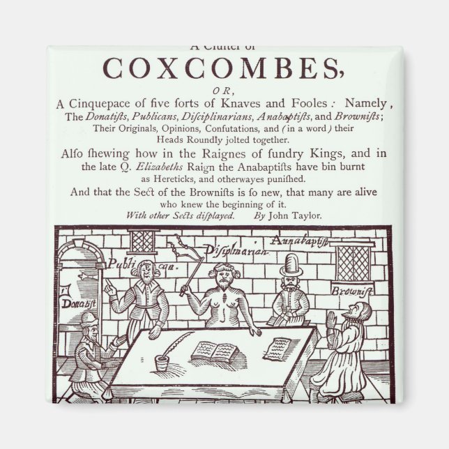 A Cluster of Coxcombes' by John Taylor Magnet (Front)