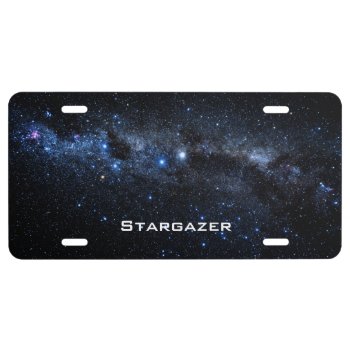A Cluster Of Stars License Plate by TheScienceShop at Zazzle