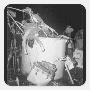 A Coast Guard seaman died at his battle_War Image Square Sticker