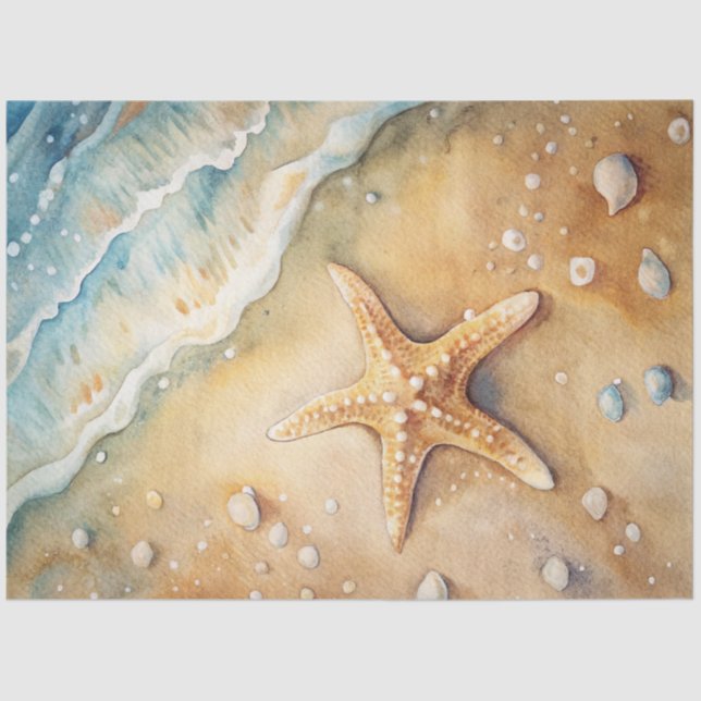 A Coastal Series Design 1 Tissue Paper (Front)