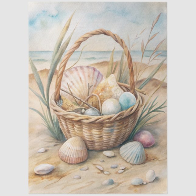 A Coastal Series Design 23 Tissue Paper (Front)