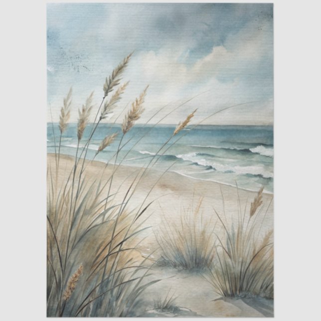 A Coastal Series Design 52 Tissue Paper (Front)