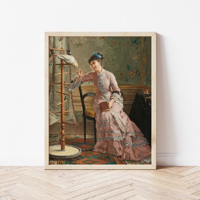 A Cockatoo | Gustave Léonard de Jonghe Poster (Creator Uploaded)