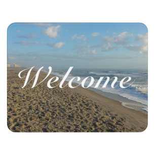 A Cocoa Beach Morning Welcome Door Sign