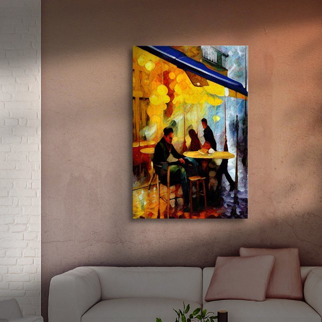 A Coffee by Myself Canvas Print (Creator Uploaded)