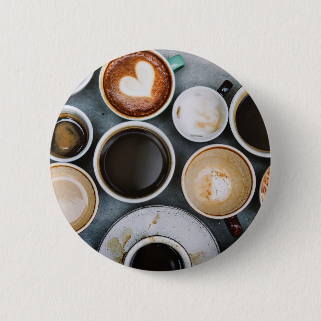 A Coffee Lovers Dream of Caffeine Button (Front)