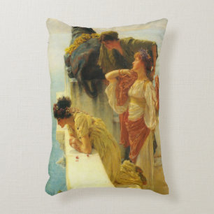 A Coign Of Vantage by Sir Lawrence Alma-Tadema Accent Pillow