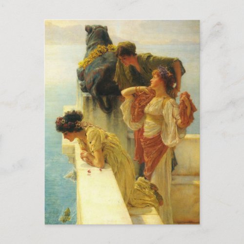 A Coign Of Vantage by Sir Lawrence Alma_Tadema Postcard