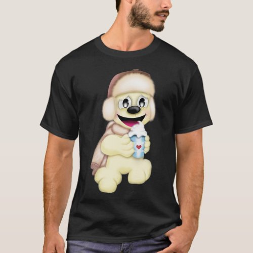 A cold bear with a hot drink T_Shirt