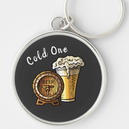 A Cold Beer Keychain