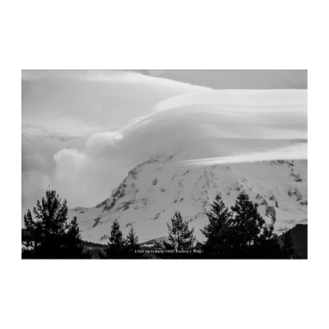 A Cold Day in March Acrylic Print (Front)