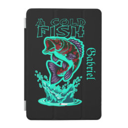 a cold fish with cool art customize personalized iPad mini cover